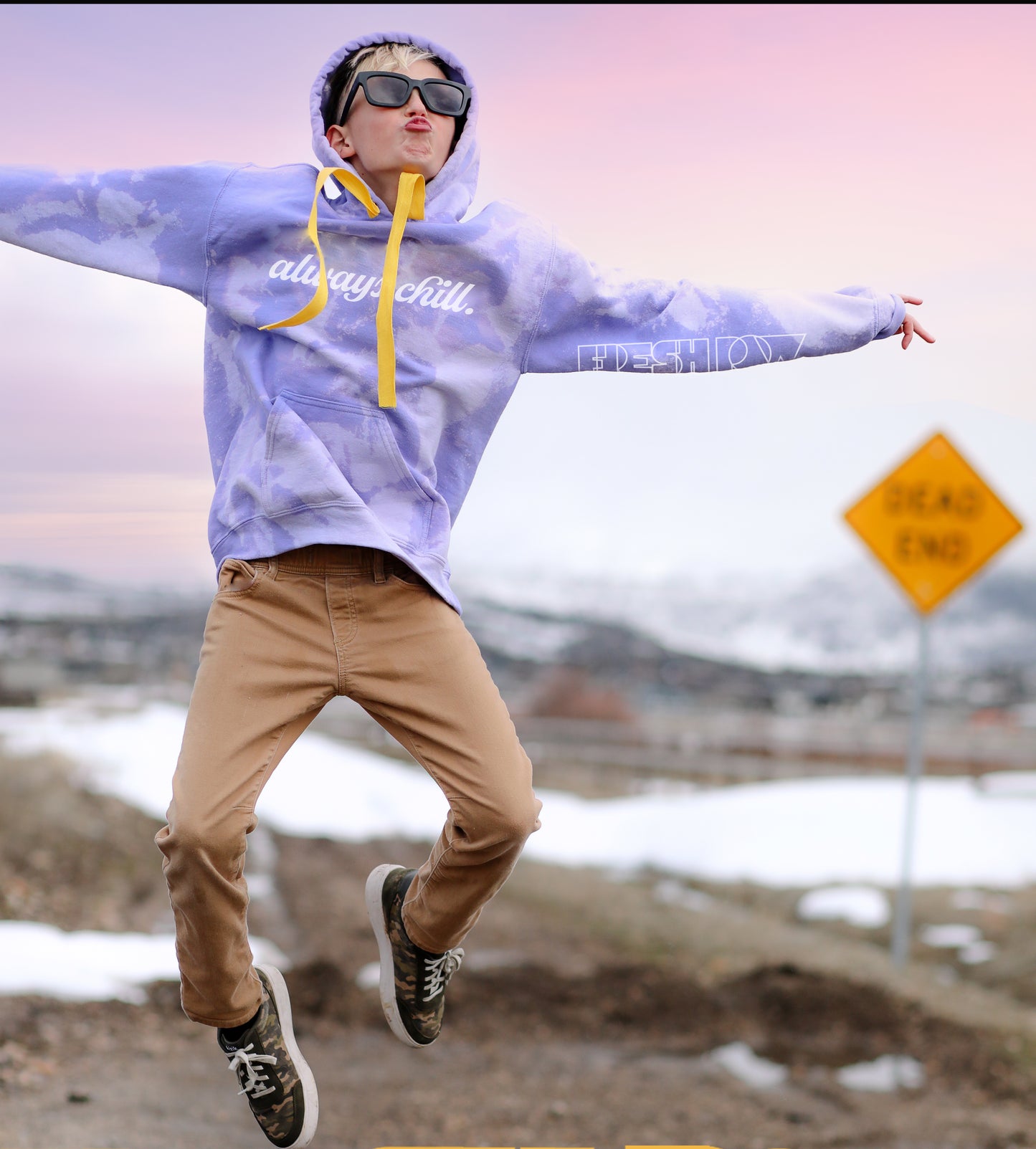 Hand Dyed Lush Lavender Hoodie