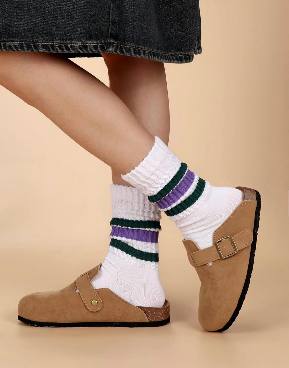 Retro Stripe Cozy Sock