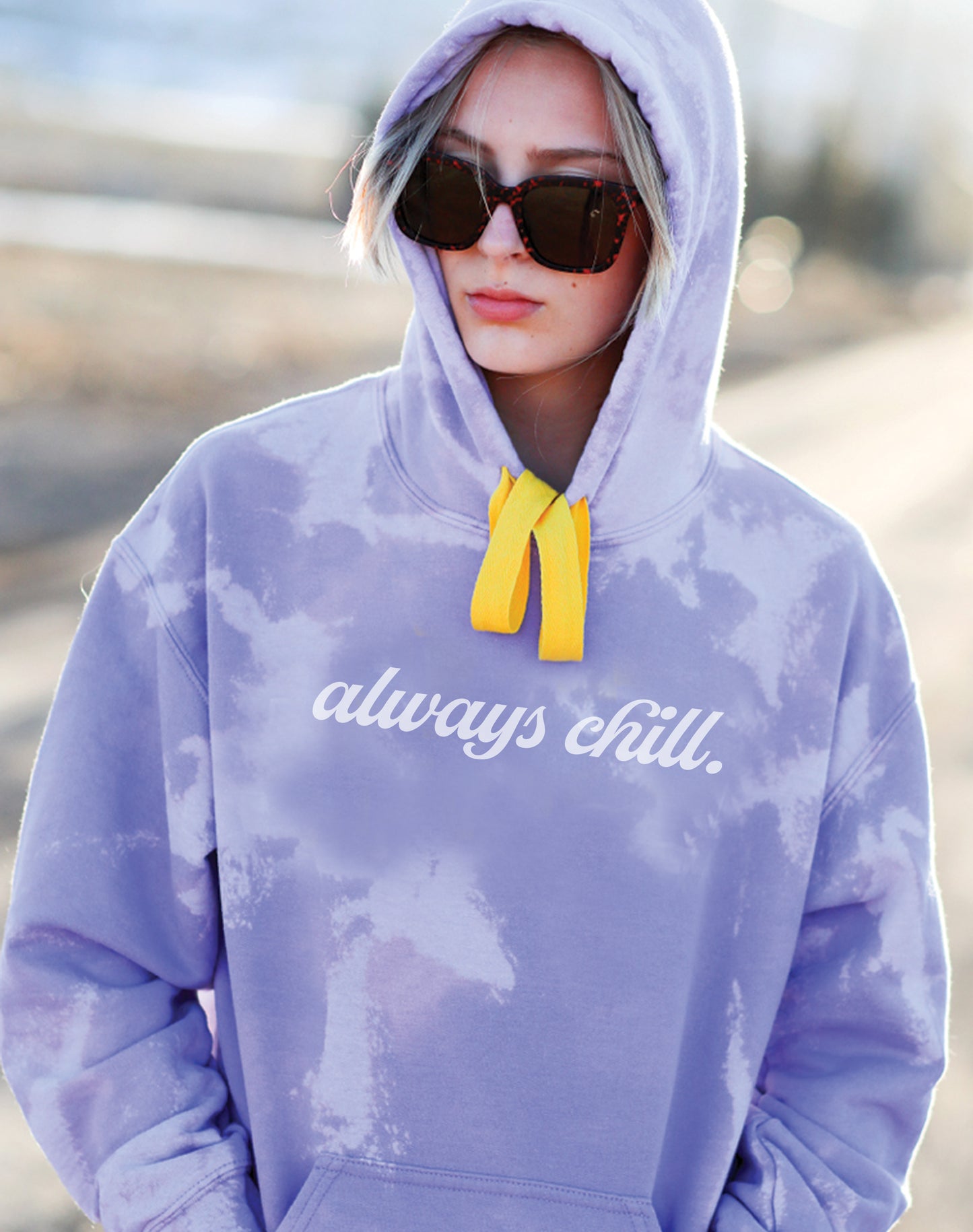 Hand Dyed Lush Lavender Hoodie